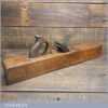 Vintage Carpenter’s 22” Beechwood Trying Plane - Lapped Flat Ready To Use