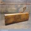 Antique No: 14 Hollow Beechwood Moulding Plane Known As Rounding Plane