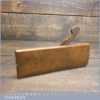 Antique No: 6 hollow beechwood moulding plane otherwise known as a rounding plane in good used condition. Makers mark over stamped by user.