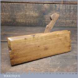 Antique Skew Bead Beechwood Moulding Plane Known As Rounding Plane