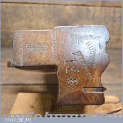 Antique Bewley Leeds 1798-1847 Large Grecian Ogee Beechwood Moulding Plane