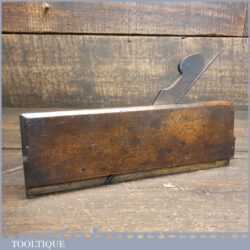 Antique 18th C John Rogers Westminster (1734-1765) Side Round Beechwood Moulding Plane