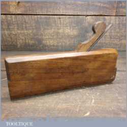 Antique 18th Century I. Sym 1753-1802 No: 17 Hollow Beechwood Moulding Plane