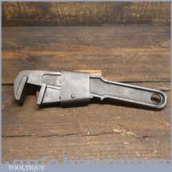 Unusual Vintage Quick-Lock Cast Steel Adjustable Spanner Wrench - Good Condition