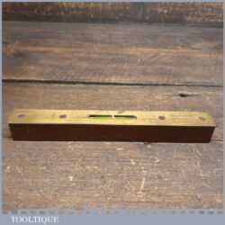Vintage Marples 8” Beechwood & Brass Spirit Level - Good Condition