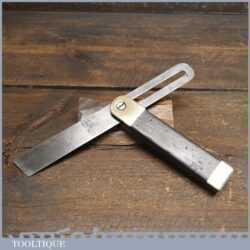 Vintage Rosewood & Brass Sliding Bevel With 9” Blade - Good Condition