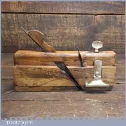 Antique Eglen Taylor Masonic Carpenter’s Beechwood Brass Side Fillister - Refurbished