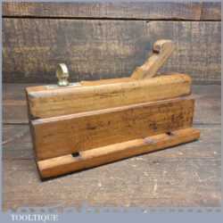 Antique Griffiths Norwich Carpenter’s Beechwood Brass Side Fillister - Good Condition