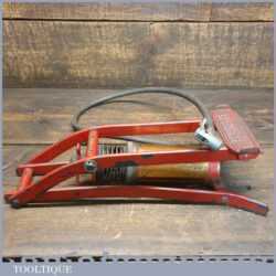 Nice Vintage Kismet Popular Foot Pump With Brass Body - Good Working Order