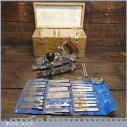 Vintage Boxed Record No: 405 Combination Plough Plane Complete - Fully Refurbished