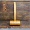 Handmade Saddler’s Leatherworking Lignum Vitae Punching Mallet - Ash Handle