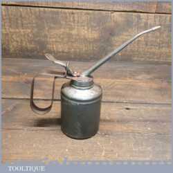 Vintage Pump Action Oil Can Stamped No: 52 On The Base - Good Condition