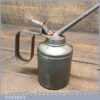 Vintage Pump Action Oil Can Stamped No: 52 On The Base - Good Condition