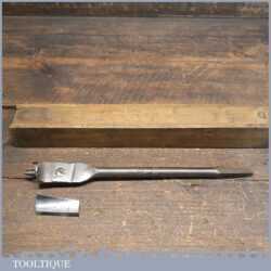 Vintage Wm Ridgeway Expansion Bit With Two Cutters 7/8” – 3” - Original Box