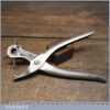 Vintage Maun Ind Leatherworking Rotating Hole Punching Pliers - Good Condition