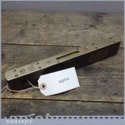 Vintage Wilson Lovatt & Sons 10” Brass and Mahogany Double Bubble Level