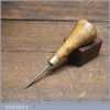 Vintage Boxwood Handled Birdcage Awl With Boxwood Handle - Good Condition