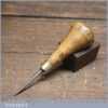 Vintage Boxwood Handled Birdcage Awl With Boxwood Handle - Good Condition