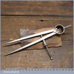 Vintage Quality Brown & Sharpe Mfg Co. USA 6 ½” Square Leg Steel Spring Dividers