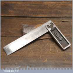 Vintage Steelex 6” Carpenters Cast Steel Calibrated Metric & Imperial Try Square