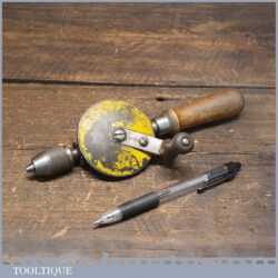 Small Vintage Squire Egg Beater Single Pinion Hand Drill - Good Condition