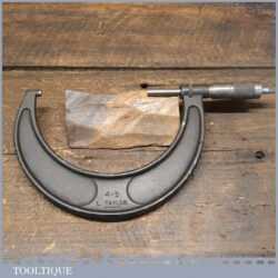 Vintage Brown & Sharpe Mfg Co USA 4"-5" Micrometer - Good Condition