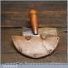 Vintage C. S. Osborne & Co. USA Leatherworking Oval Head Knife In Leather Case