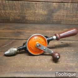 Vintage Stanley No: 803 Double Pinion Egg Beater Hand Drill - Good Condition