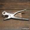 T22653 - Vintage Maun Industries Ltd leatherworking rotating hole punch pliers in good used condition