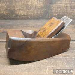 Antique Varvill Carpenter’s 8” Beechwood Compass Plane - Lapped & Sharpened