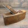 Antique W. Lunt Carpenter’s Beechwood Smoothing Block Plane - Ready For Use