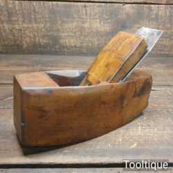 Antique Carpenter’s 8” Beechwood Compass Plane Ward & Payne Iron