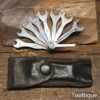 Vintage Terry’s Engineer’s Spanner Set Original Leather Pouch - Good Condition