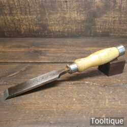 Vintage F. Woodcock Carpenter’s 1” Heavy Duty Flat Firmer Chisel - Sharpened Honed