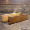 Matched Pair Vintage W. Greenslade No: 10 Hollow & Round Beechwood Moulding Planes