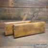 Antique Pair Griffiths Norwich 5/8” Sash Ovolo Beechwood Moulding Planes 1 & 2
