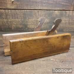 Pair Antique Brain-Late Shepley 1810-1817 No: 8 Hollow & Round Beechwood Moulding Planes