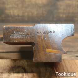 Antique Gleave Of Manchester 7/8” Side Bead Beechwood Moulding Plane