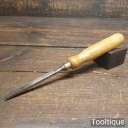 Vintage Carpenter’s 1/4” Cast Steel Sash Mortice Chisel - Sharpened Honed
