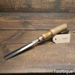 Vintage F. Woodcock Carpenter’s 1/2” Gouge Chisel - Sharpened Honed