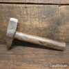 Antique Stone Masons Cast Steel Hammer - Good Condition