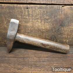 Antique Stone Masons Cast Steel Hammer - Good Condition