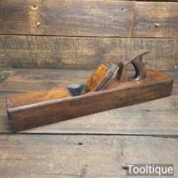 Vintage R. Routledge Carpenter’s 22” Beechwood Trying Plane - Lapped Flat