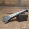 Antique Stonemason’s Mallet Head Toothed Stone Dressing Tool - Good Condition