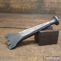 Antique Stonemason’s Mallet Head Toothed Stone Dressing Tool - Good Condition