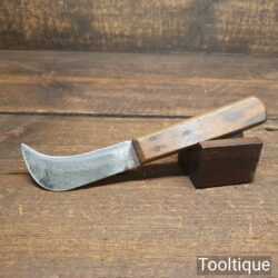 Vintage Cobbler’s Leatherworking Butt Knife - Good Condition