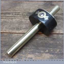 Vintage Ebony and Brass Mortice Gauge - Old Woodworking Tool