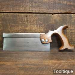 Vintage English 8” Steel Back Dovetail Saw With 14 Tpi - Sharpened Refurbished