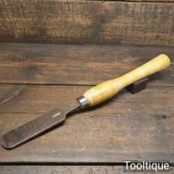 Vintage Ashley Iles 1 ½” Round Nose Scraper Woodturning Chisel - Good Condition