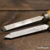 2 No: Vintage Record Power 1/2” Woodturning Chisels - Good Condition